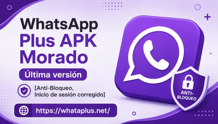 WhatsApp Plus APK Morado Última versión