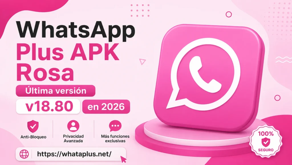 WhatsApp Plus APK Rosa