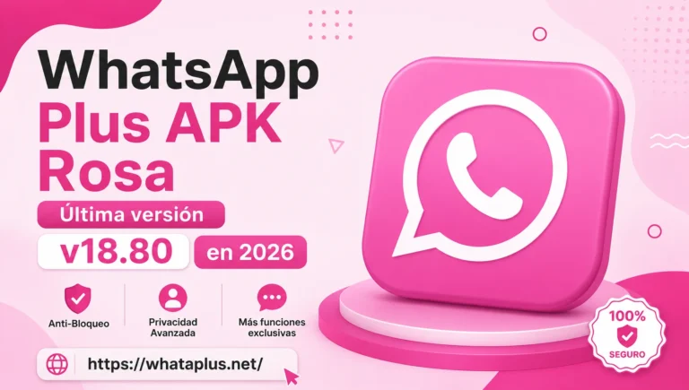 WhatsApp Plus APK Rosa